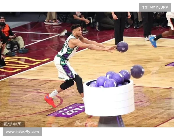 NBA全明星周末技巧挑战赛，新人展现创意动作
